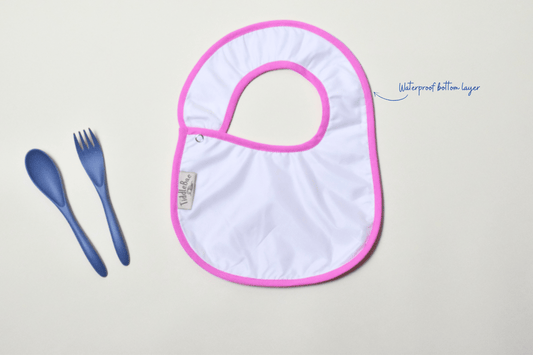 Blush Breeze Bib | 100% Cotton | Waterproof | Full Coverage | Super-Soft