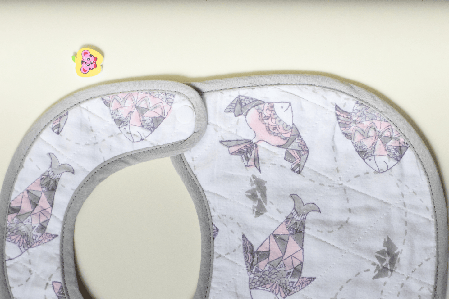 Greyscale Aquarium Bib | 100% Cotton | Waterproof | Full Coverage | Super-Soft