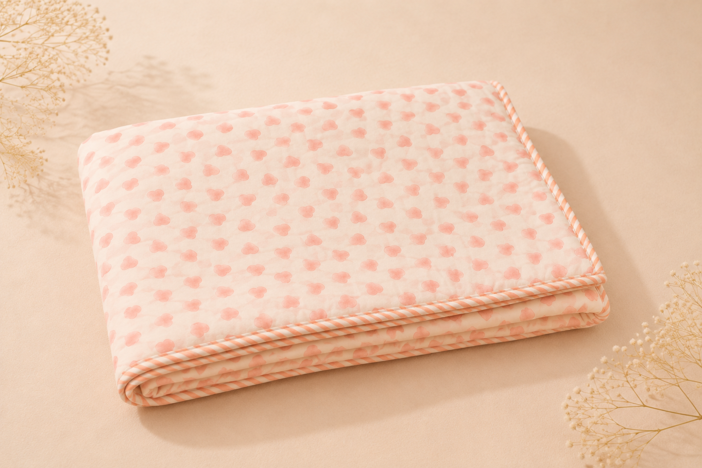 Lovebug Soft & Cozy Baby Comforter| 100% Cotton | Perfect for Infants and Toddlers | Lightweight