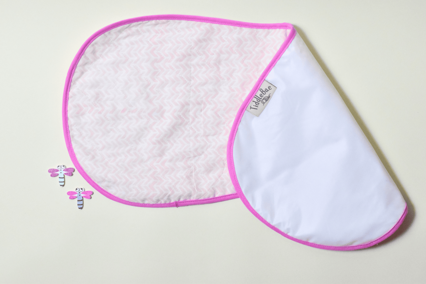 Blush Breeze Burp Cloth | 100% Cotton | Waterproof | Full Coverage | Super-Soft