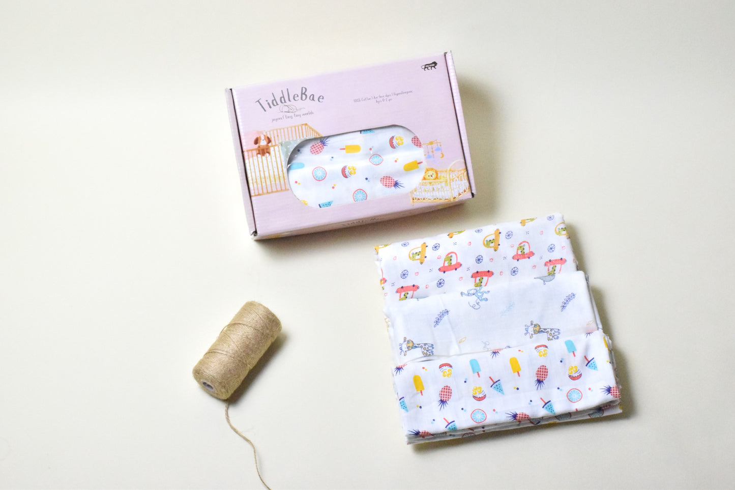 Muslin Bliss Baby Swaddles – Set of 3 (100% Cotton, Double-Layered, Ultra-Soft)