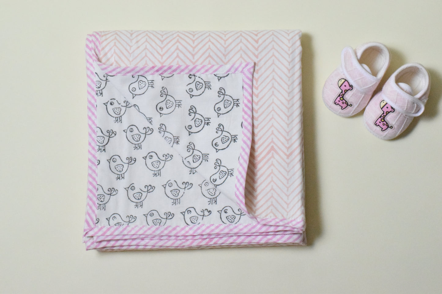 Little Birdie Baby Dohar- 100% Premium Cotton, Soft & Lightweight Multilayer Dohar for Infants & Toddlers (0-5 Years)