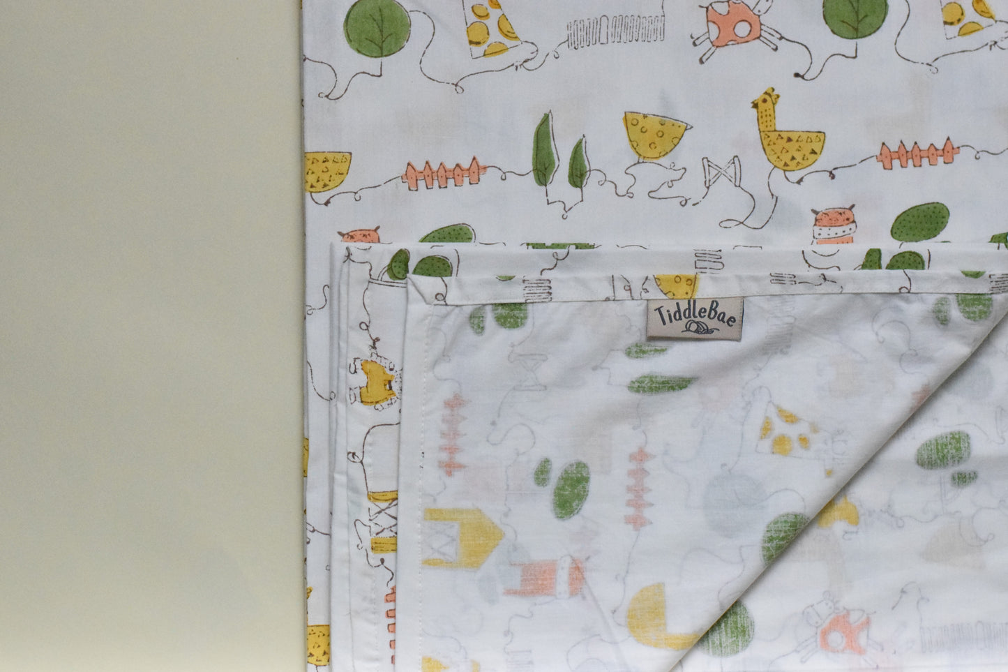 Farm Friends Tuck-in Sheet- 100% Cotton | Soft and Breathable | Gentle on Baby’s Skin