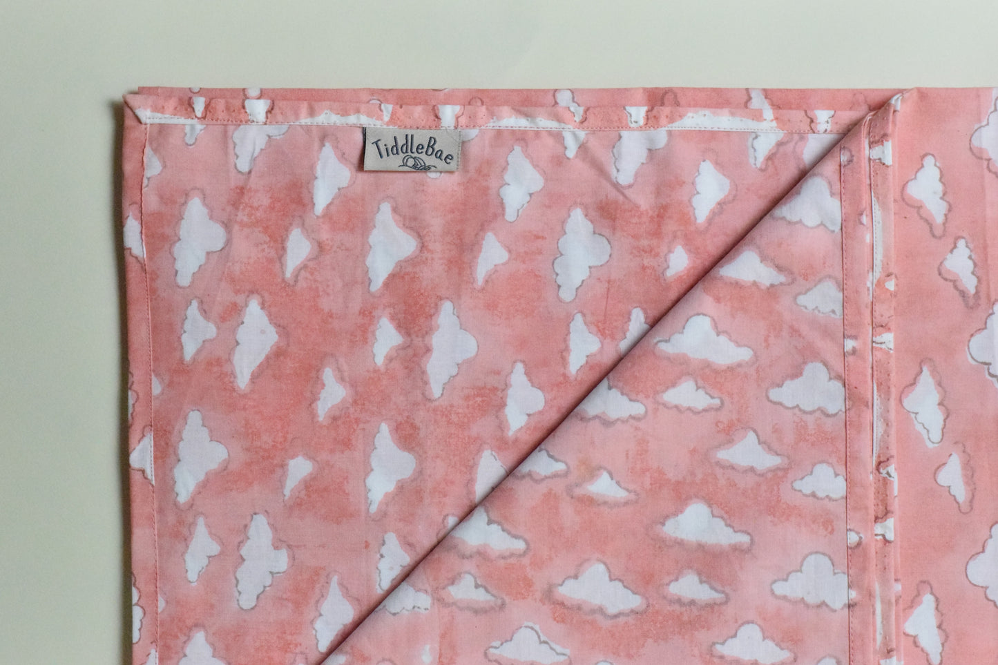 Pink Puffy Tuck-in Sheet- 100% Cotton | Soft and Breathable | Gentle on Baby’s Skin
