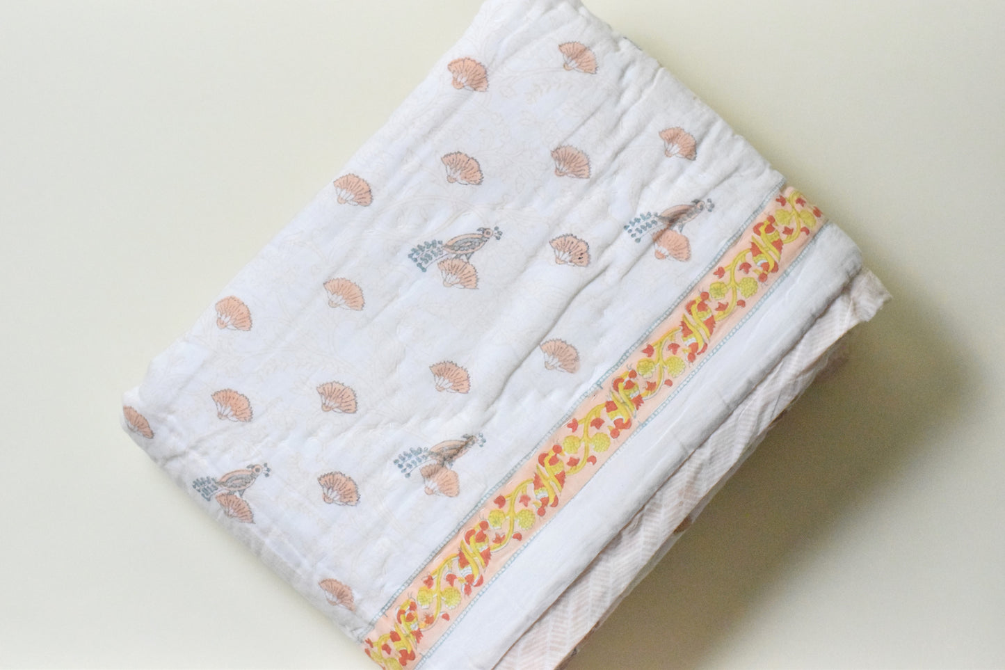 Seaside Treasure Handblock Comforter- 100% Cotton | Hypoallergenic | Lightweight