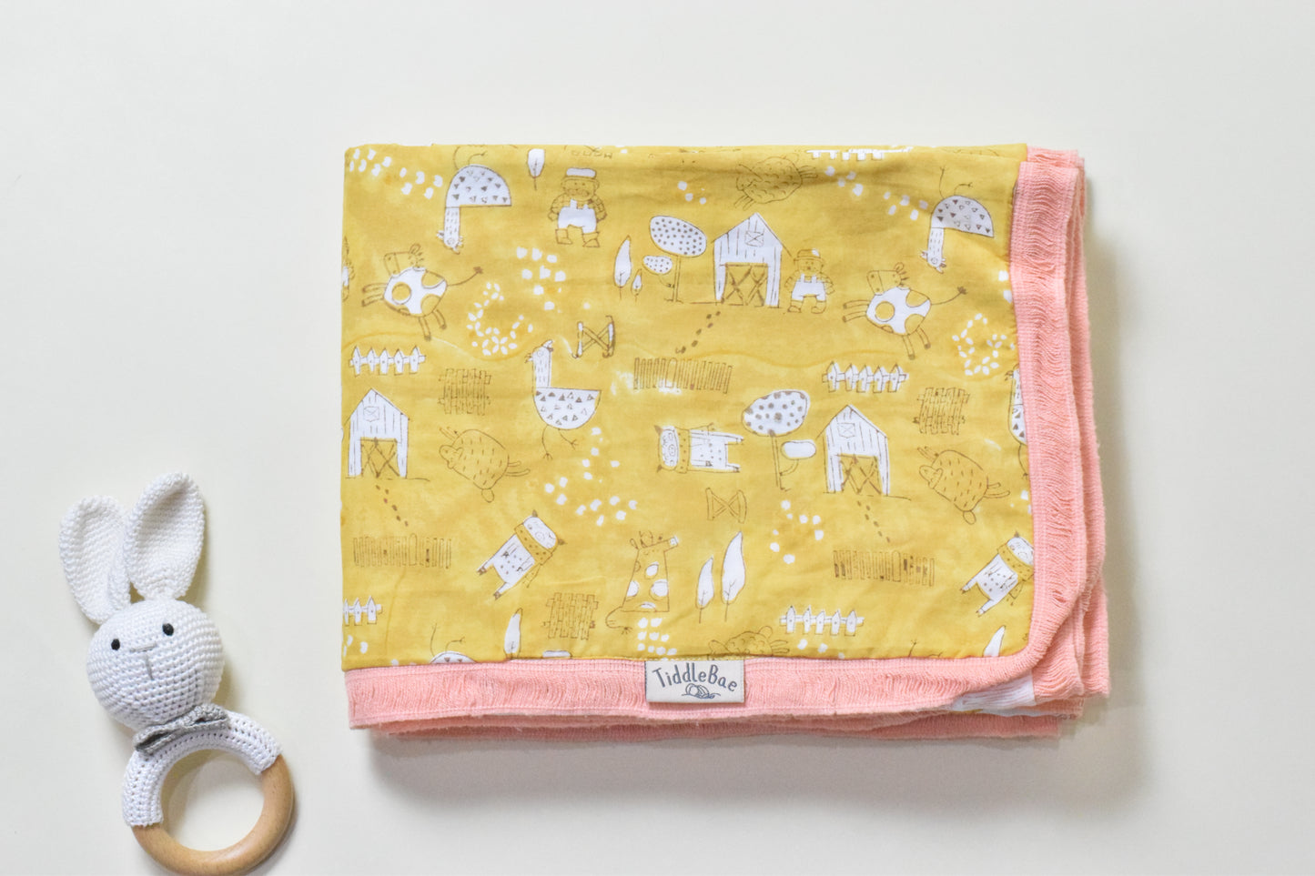 Farm Friends Baby Dohar- 100% Premium Cotton | Soft & Lightweight Multilayer Dohar for Infants & Toddlers (0-5 Years)