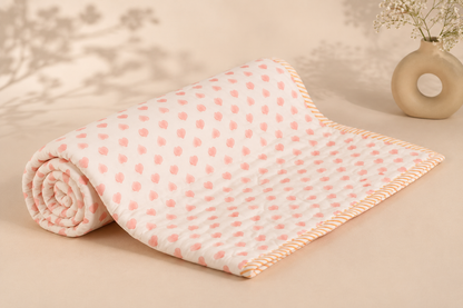 Lovebug Soft & Cozy Baby Comforter| 100% Cotton | Perfect for Infants and Toddlers | Lightweight