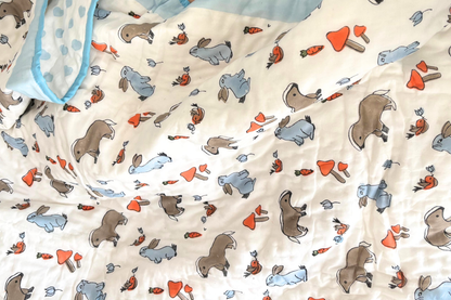 Little Explorer Safari Soft & Cozy Baby Comforter| 100% Cotton | Perfect for Infants and Toddlers | Lightweight