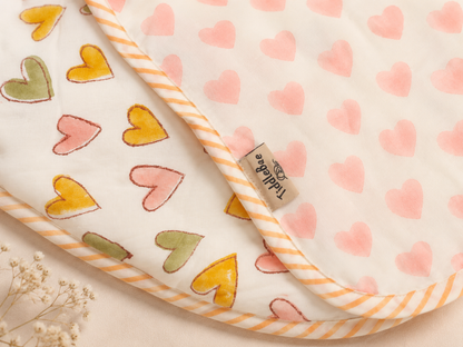 Lovebug Soft & Cozy Baby Comforter| 100% Cotton | Perfect for Infants and Toddlers | Lightweight
