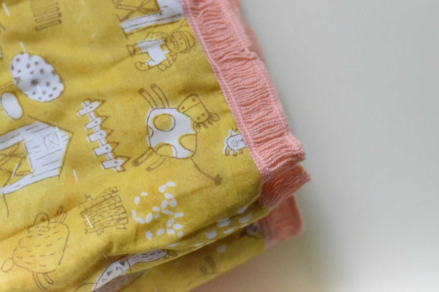 Farm Friends Handblock Comforter- 100% Cotton | Hypoallergenic | Lightweight