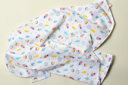 Muslin Bliss Baby Swaddles – Set of 3 (100% Cotton, Double-Layered, Ultra-Soft)