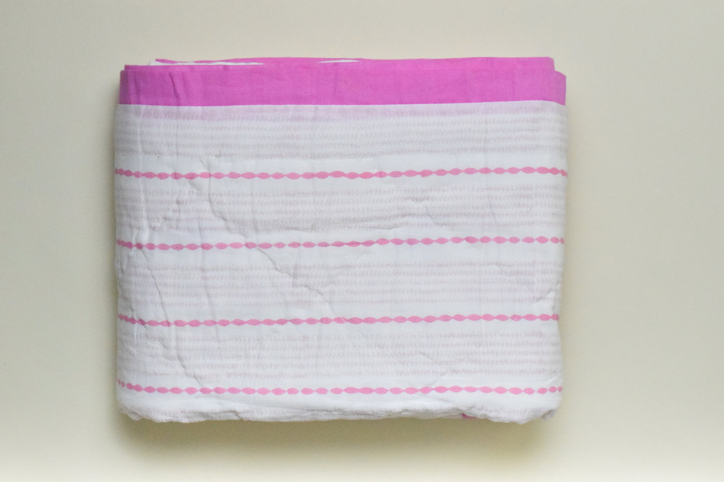 Coral Bloom Handblock Comforter- 100% Cotton | Hypoallergenic | Lightweight