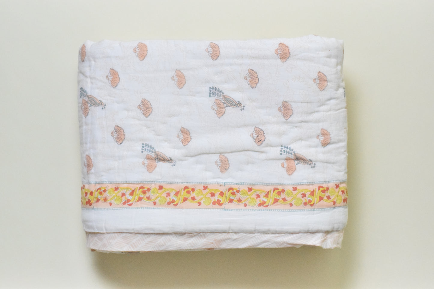 Seaside Treasure Handblock Comforter- 100% Cotton | Hypoallergenic | Lightweight