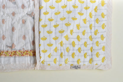 Seaside Treasure Handblock Comforter- 100% Cotton | Hypoallergenic | Lightweight