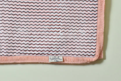 Pink Puffy Baby Dohar- 100% Premium Cotton | Soft & Lightweight Multilayer Dohar for Infants & Toddlers (0-5 Years)