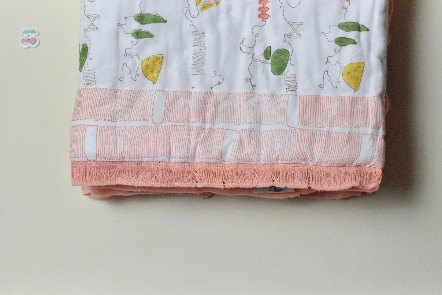Farm Friends Handblock Comforter- 100% Cotton | Hypoallergenic | Lightweight